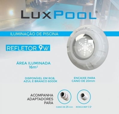 Kit Completo Led Rgb W Piscina M Dulo Rgb Luxpool Fonte A