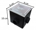 KIT 2 CAIXA DE PASSAGEM QUADRADA TAMPA INOX