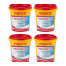 4 Baldinho Genclor Pastilha Tablete 20g Cloro Piscina 900g