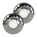 Kit 2 Refletor Led Inox RGB 9W Para Piscina Luxpool