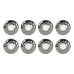 Kit 8 Refletor Led Inox RGB 9W Para Piscina Luxpool
