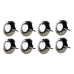 Kit 8 Refletor Led Inox RGB 9W Para Piscina Luxpool