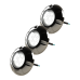 Kit 3 Refletor Led Inox RGB 9W Para Piscina Luxpool