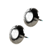 Kit 2 Refletor Led Inox RGB 9W Para Piscina Luxpool