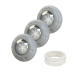 Kit 3 Refletor Led RGB 9W Para Piscina Luxpool Com Cabo 10M