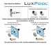 Kit 6 Refletor Inox Led RGB 9W Piscina Luxpool Com Cabo 10M