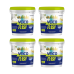 Kit 4 Balde Cloro Para Piscina Multiação Veico Flash 7,5kg