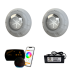 2 Refletor LED RGB 9W + Control. SmartLux + Fonte 2A 24W
