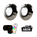2 Refletor RGB Inox 9W + Control. SmartLux + Fonte 2A 24W