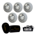 5 Refletor LED RGB 9W + Módulo RGB + Fonte 5A 60W