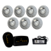 7 Refletor LED RGB 9W + Módulo RGB + Fonte 10A 120W