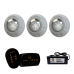 3 Refletor LED RGB 9W + Módulo 2 Saídas RGB + Fonte 3A 36W
