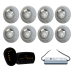 Módulo RGB + Fonte Blindada 10A 120W + 8 Refletor LED RGB 9W