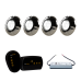 Módulo RGB + Fonte Blindada IP68 3A 36W + 4 Refletor Inox 9W