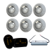 Módulo 2 Saídas + Fonte Blindada 5A 60W + 06 Refletor RGB 9W
