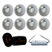 Módulo 2 Saída + Fonte Blindada 10A 120W + 8 Refletor RGB 9W