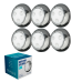 6 Refletor LED RGB Aço Inox 316 LUX 12W c/cabo 10m - Fluidra