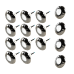 Kit 4 Refletores LED Inox RGB 9W + 11 Refletores c/cabo 10M
