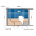 Sauna Steam 12kw Até 18m³ + Analógico + Luminária + Kit Inox