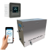 Sauna GV Steam Inox 12kw Indoor Até 18m³ + Comando Touch B