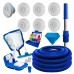 Kit Limpeza Piscina Fibra Dispositivo Aspirador Peneira