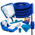 Kit Limpeza Piscina Fibra Vinil Acessorios Aspirador Peneira