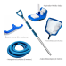 Kit Limpeza Piscina Fibra Vinil Acessorios Aspirador Peneira