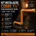 Sauna CL 12kw Trif. 380v Kit Instalação Cobre Ambiente 18m³