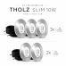 Kit 5 Refletor Led Tholz Slim 10w Inox 316 RGB 3/20M e 2/10M