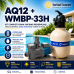 Kit Filtro Sibrape AQ-12 e Bomba WMBP-33H 1/3CV 220V Monof.