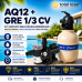 Kit Filtro Sibrape AQ-12 Bomba GRE 1/3CV IP21 110/220V Mono
