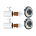 Kit 2 Prolongador Hidro Plug Retorno DR Pratic 50mm Inox 316