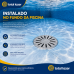 Ralo de Fundo Piscina Inaqua Pratique Inox 316 60mm