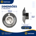 Kit 2 Dispositivo de Aspira&ccedil;&atilde;o Inaqua Pratique Inox 316 50mm