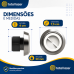 2 Dispositivo de Aspiração Linha Master Inaqua Inox 316 50mm
