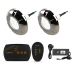Kit Smart Lux Completo 2 Saídas Fonte e 02 Refletor Inox RGB