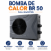 Trocador de Calor Piscina Brustec BR 50 Full Inverter 220V