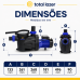 Bomba Centrífuga Piscina Brustec BB-1/2 1/2CV 220V 60Hz