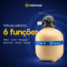 Kit Filtro Aquex AQ15 44.000L + Bomba Aquaflow 1/2CV 220V