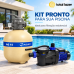 Kit Aquex AQ15 44.000L + Bomba Brustec BB-1/2 220V