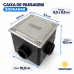 Kit 3 Caixas de Passagem Quadradas Tampa Inox Sodramar