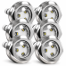 kit 6 Led De Piscina 10w Rgbw Inox 316 Syllent Rgb 12v
