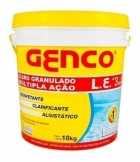 Cloro Granulado Múltipla Ação 3 Em 1 10kg Genco