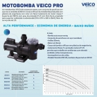 Filtro Piscina Conjunto V-40 + Bomba 1/2cv Veico Pro