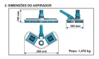 Aspirador Asa Delta Para Todos Os Tipos De Piscinas Sodramar