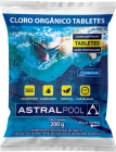  Kit 10 Pastilha Tablete Cloro Piscina 200g 5 em 1 Multiação