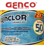 Balde de Cloro Genclor Granulado Estabilizado Genco 7,5 Kg