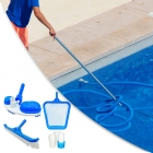 Kit Limpeza Slim Aspirador Piscinas Peneira Adaptador Escova