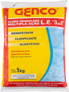Cloro Granulado 1kg Múltipla Ação 3 Em 1 Genco L. E