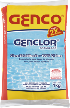 Genclor Cloro Granulado Estabilizado Dicloro Piscina 1kg